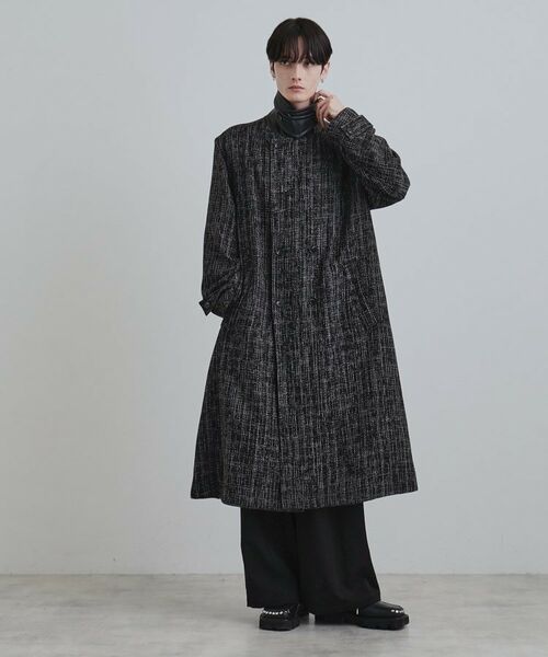 tk.TAKEO KIKUCHI / ティーケー タケオキクチ その他アウター | ツイードダブルオーバーコート | 詳細11
