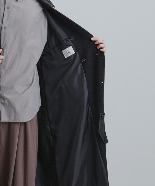 tk.TAKEO KIKUCHI / ティーケー タケオキクチ その他アウター | ツイードダブルオーバーコート | 詳細5