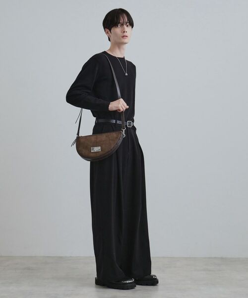 tk.TAKEO KIKUCHI / ティーケー タケオキクチ ショルダーバッグ | アシンメトリーハーフムーンショルダーバッグ | 詳細23