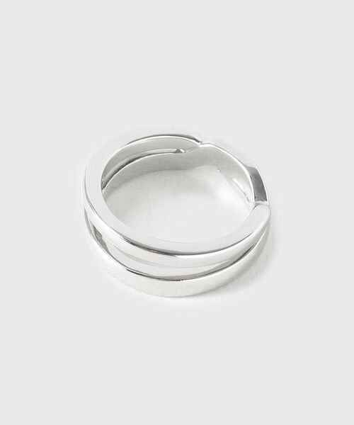 tk. TAKEO KIKUCHI/ティーケー タケオキクチ クロスリング シルバー(006) 17(17号相当)