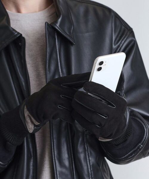 tk.TAKEO KIKUCHI / ティーケー タケオキクチ 手袋 | 【本革】切替グローブ／スマホ対応 | 詳細5