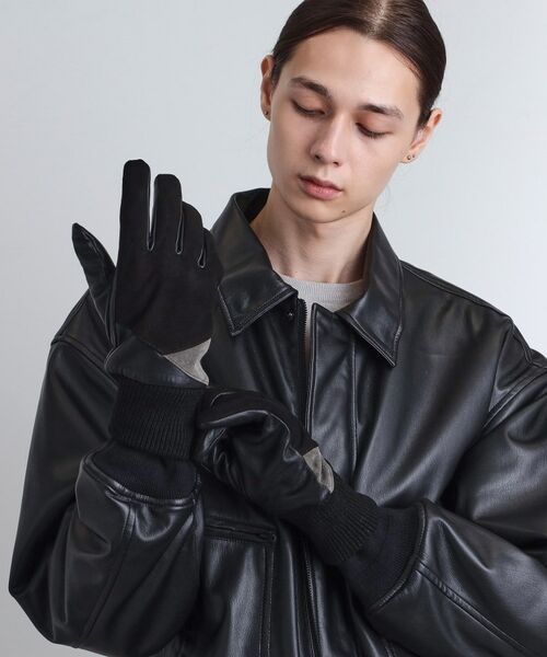 tk.TAKEO KIKUCHI / ティーケー タケオキクチ 手袋 | 【本革】切替グローブ／スマホ対応 | 詳細6