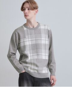 tk.TAKEO KIKUCHI / ティーケー タケオキクチ ニット・セーター | ランダムチェックニット