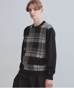 tk.TAKEO KIKUCHI / ティーケー タケオキクチ ニット・セーター | ランダムチェックニット