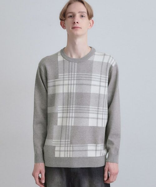tk.TAKEO KIKUCHI / ティーケー タケオキクチ ニット・セーター | ランダムチェックニット | 詳細13
