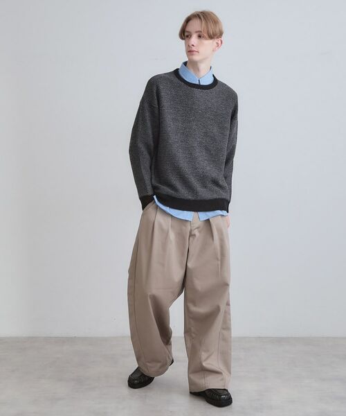 tk.TAKEO KIKUCHI / ティーケー タケオキクチ ニット・セーター | バーズアイライクボーダーニット | 詳細4