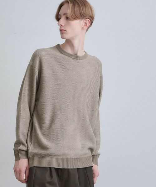 tk. TAKEO KIKUCHI/ティーケー タケオキクチ バーズアイライクボーダーニット ベージュ(252) 04(LL) tk. TAKEO KIKUCHI/ティーケー タケオキクチ バーズアイライクボーダーニット ベージュ(252) 04(LL)