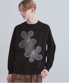 tk.TAKEO KIKUCHI / ティーケー タケオキクチ ニット・セーター | フラワーニットプルオーバー