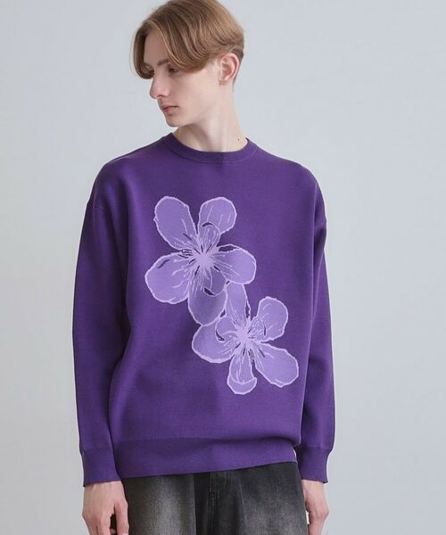 tk.TAKEO KIKUCHI / ティーケー タケオキクチ ニット・セーター | フラワーニットプルオーバー | 詳細10