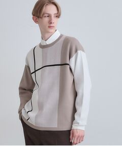 tk.TAKEO KIKUCHI / ティーケー タケオキクチ ニット・セーター | 【洗える】クロスオーバーニット