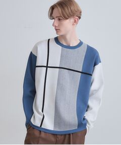 tk.TAKEO KIKUCHI / ティーケー タケオキクチ ニット・セーター | 【洗える】クロスオーバーニット