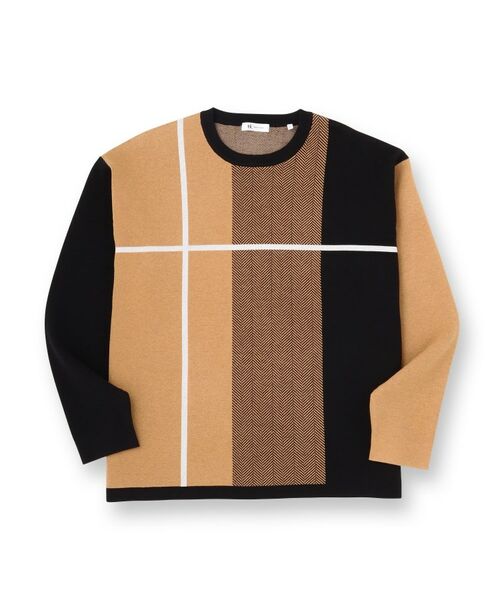 tk.TAKEO KIKUCHI / ティーケー タケオキクチ ニット・セーター | 【洗える】クロスオーバーニット | 詳細1