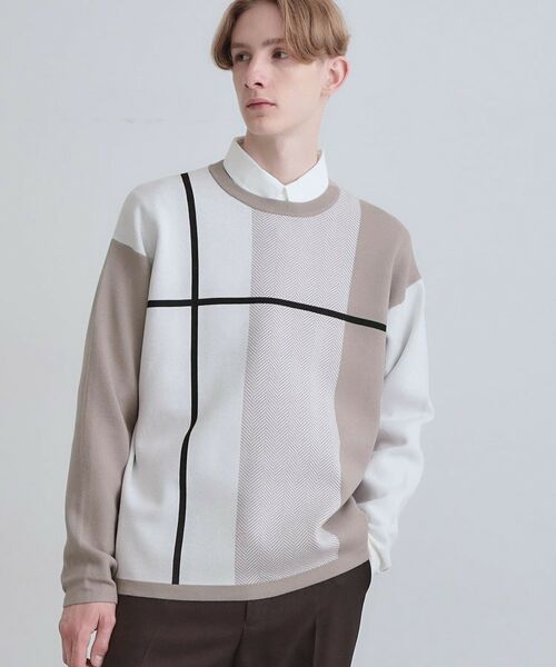 tk.TAKEO KIKUCHI / ティーケー タケオキクチ ニット・セーター | 【洗える】クロスオーバーニット | 詳細2