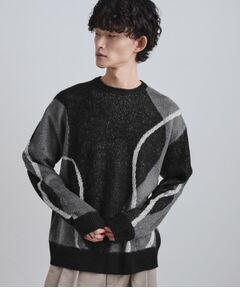 tk.TAKEO KIKUCHI / ティーケー タケオキクチ ニット・セーター | コンプリケートラインアートプルオーバー