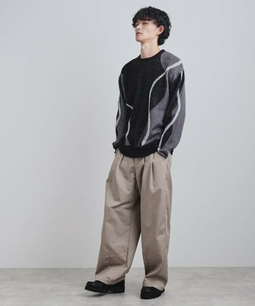 tk.TAKEO KIKUCHI / ティーケー タケオキクチ ニット・セーター | コンプリケートラインアートプルオーバー | 詳細11