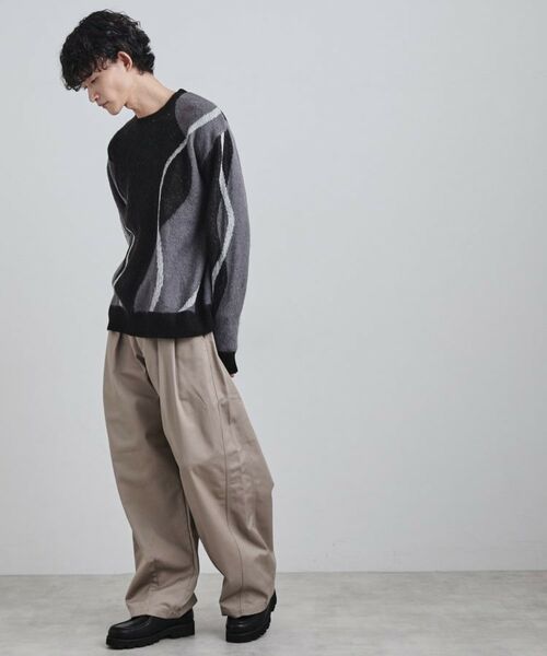 tk.TAKEO KIKUCHI / ティーケー タケオキクチ ニット・セーター | コンプリケートラインアートプルオーバー | 詳細12