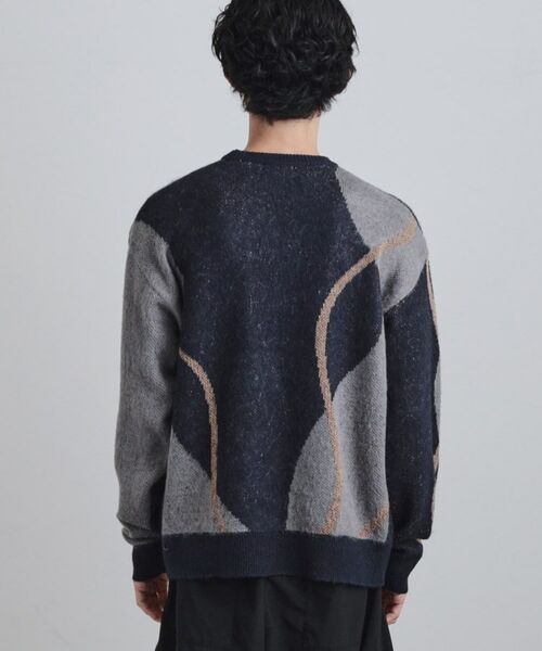 tk.TAKEO KIKUCHI / ティーケー タケオキクチ ニット・セーター | コンプリケートラインアートプルオーバー | 詳細16