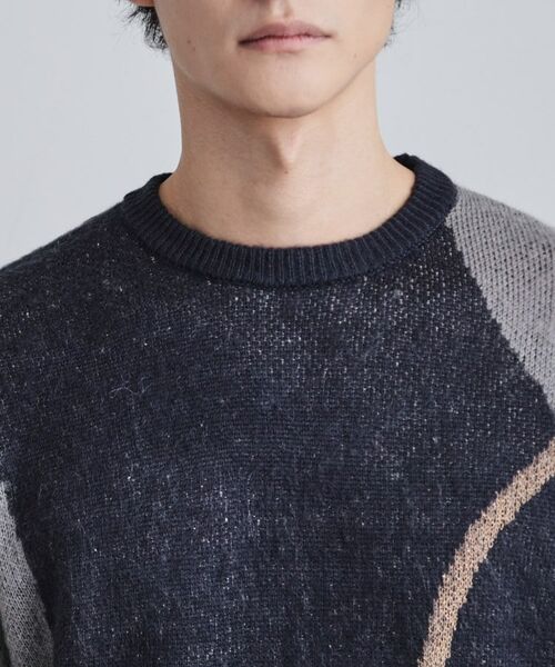 tk.TAKEO KIKUCHI / ティーケー タケオキクチ ニット・セーター | コンプリケートラインアートプルオーバー | 詳細17