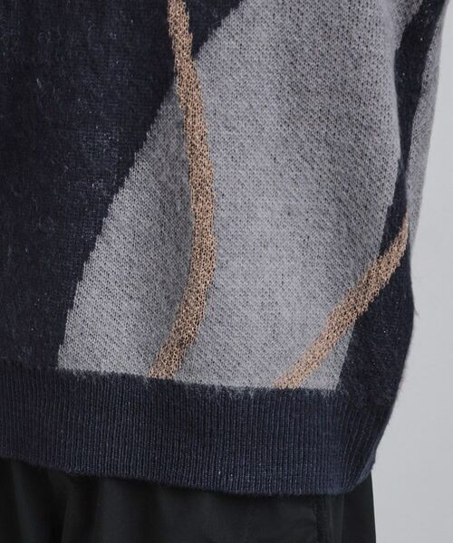 tk.TAKEO KIKUCHI / ティーケー タケオキクチ ニット・セーター | コンプリケートラインアートプルオーバー | 詳細19