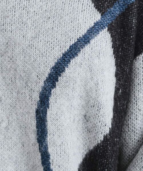 tk.TAKEO KIKUCHI / ティーケー タケオキクチ ニット・セーター | コンプリケートラインアートプルオーバー | 詳細5