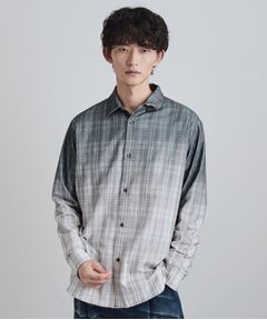 tk.TAKEO KIKUCHI / ティーケー タケオキクチ シャツ・ブラウス | グラデーションプリントネルシャツ