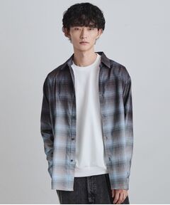 tk.TAKEO KIKUCHI / ティーケー タケオキクチ シャツ・ブラウス | グラデーションプリントネルシャツ