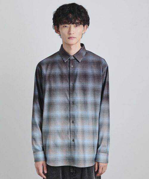 tk.TAKEO KIKUCHI / ティーケー タケオキクチ シャツ・ブラウス | グラデーションプリントネルシャツ | 詳細10