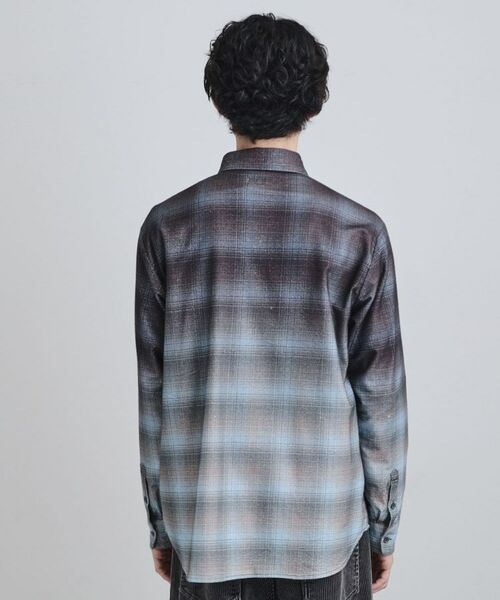 tk.TAKEO KIKUCHI / ティーケー タケオキクチ シャツ・ブラウス | グラデーションプリントネルシャツ | 詳細12