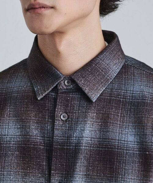 tk.TAKEO KIKUCHI / ティーケー タケオキクチ シャツ・ブラウス | グラデーションプリントネルシャツ | 詳細13