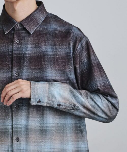 tk.TAKEO KIKUCHI / ティーケー タケオキクチ シャツ・ブラウス | グラデーションプリントネルシャツ | 詳細14