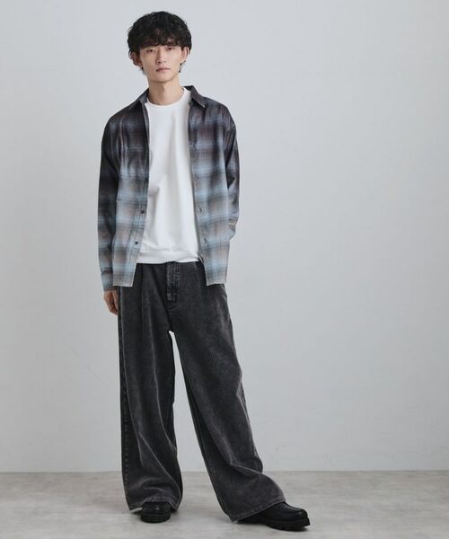 tk.TAKEO KIKUCHI / ティーケー タケオキクチ シャツ・ブラウス | グラデーションプリントネルシャツ | 詳細7