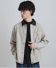 tk.TAKEO KIKUCHI / ティーケー タケオキクチ シャツ・ブラウス | 衿配色ツイードシャツ