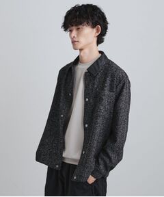 tk.TAKEO KIKUCHI / ティーケー タケオキクチ シャツ・ブラウス | 衿配色ツイードシャツ