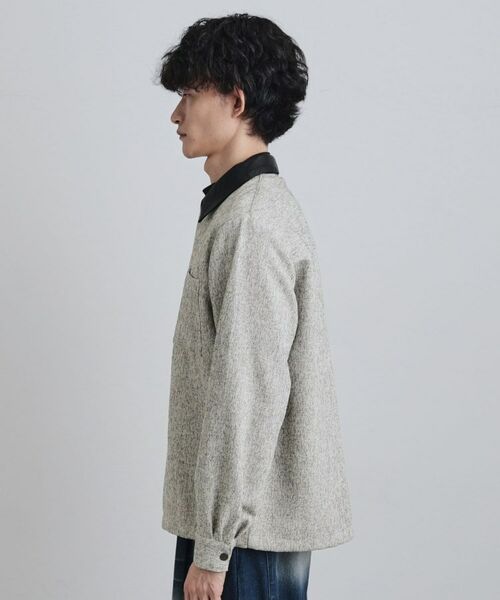 tk.TAKEO KIKUCHI / ティーケー タケオキクチ シャツ・ブラウス | 衿配色ツイードシャツ | 詳細13