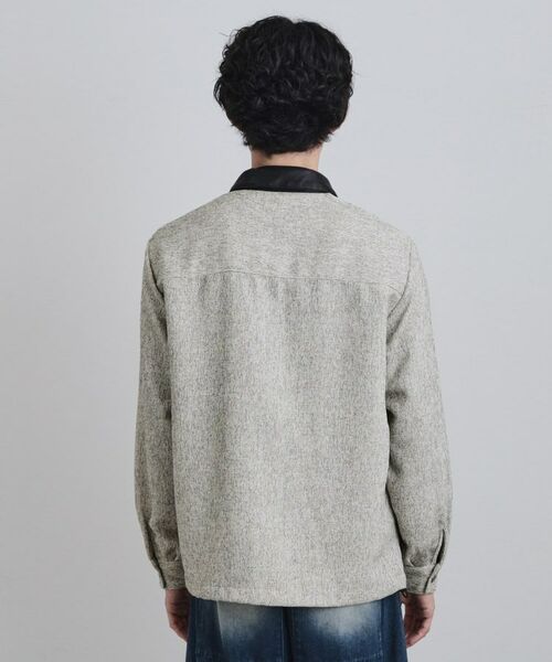 tk.TAKEO KIKUCHI / ティーケー タケオキクチ シャツ・ブラウス | 衿配色ツイードシャツ | 詳細14