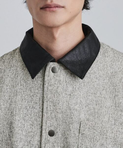 tk.TAKEO KIKUCHI / ティーケー タケオキクチ シャツ・ブラウス | 衿配色ツイードシャツ | 詳細16