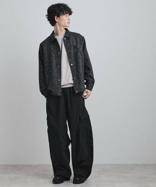 tk.TAKEO KIKUCHI / ティーケー タケオキクチ シャツ・ブラウス | 衿配色ツイードシャツ | 詳細9
