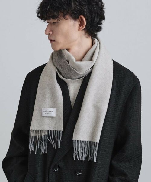 tk.TAKEO KIKUCHI / ティーケー タケオキクチ マフラー・ショール・スヌード・ストール | 【カシミヤ100％】ピュアカシミヤリバーシブルマフラー | 詳細6