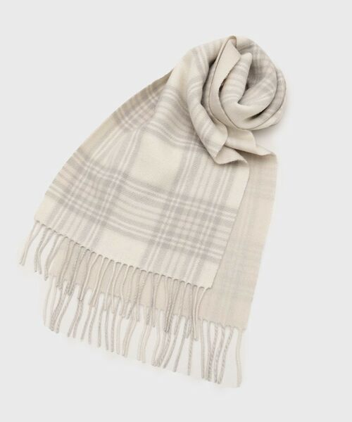 tk.TAKEO KIKUCHI / ティーケー タケオキクチ マフラー・ショール・スヌード・ストール | カシミヤ混マフラー(オフホワイト(203))