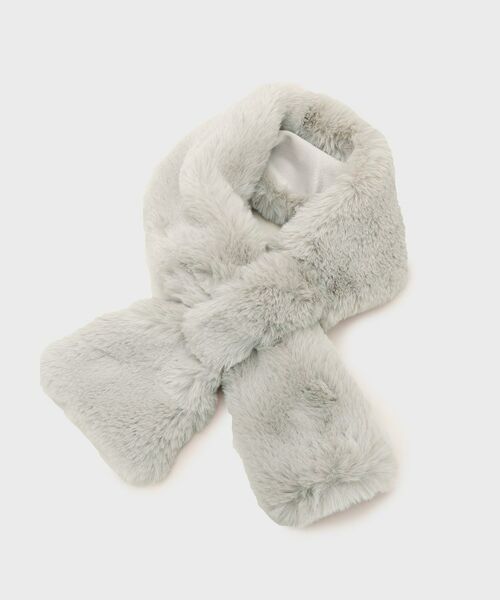 tk.TAKEO KIKUCHI / ティーケー タケオキクチ マフラー・ショール・スヌード・ストール | もこもこファーティペット | 詳細1