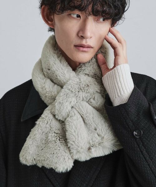 tk.TAKEO KIKUCHI / ティーケー タケオキクチ マフラー・ショール・スヌード・ストール | もこもこファーティペット | 詳細7
