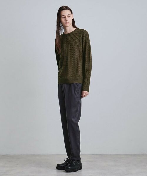 tk.TAKEO KIKUCHI / ティーケー タケオキクチ ニット・セーター | ケーブルクルーネックニット | 詳細10