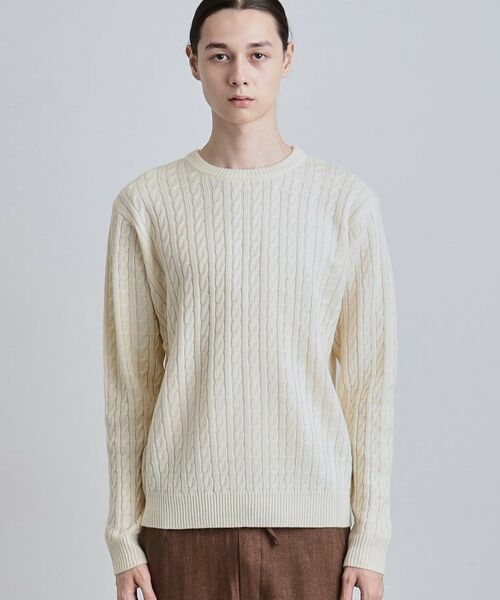 tk.TAKEO KIKUCHI / ティーケー タケオキクチ ニット・セーター | ケーブルクルーネックニット | 詳細17