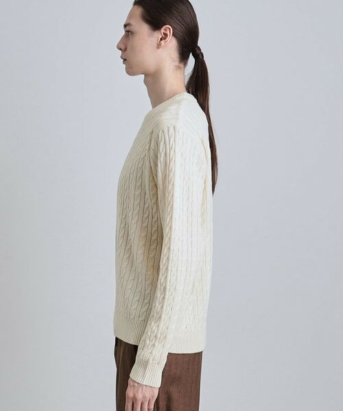 tk.TAKEO KIKUCHI / ティーケー タケオキクチ ニット・セーター | ケーブルクルーネックニット | 詳細18
