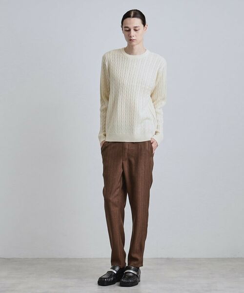 tk.TAKEO KIKUCHI / ティーケー タケオキクチ ニット・セーター | ケーブルクルーネックニット | 詳細3