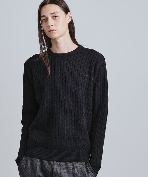 tk.TAKEO KIKUCHI / ティーケー タケオキクチ ニット・セーター | ケーブルクルーネックニット | 詳細5