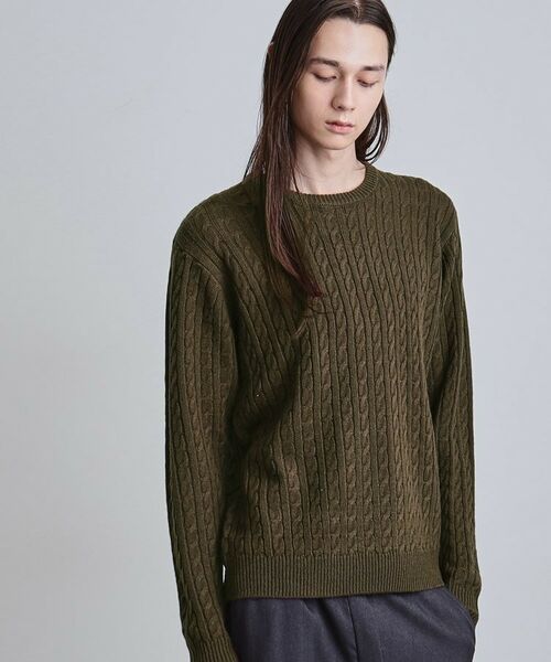 tk.TAKEO KIKUCHI / ティーケー タケオキクチ ニット・セーター | ケーブルクルーネックニット | 詳細9
