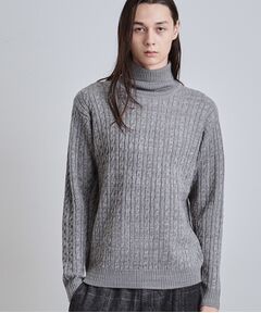 tk.TAKEO KIKUCHI / ティーケー タケオキクチ ニット・セーター | ケーブルタートルニット