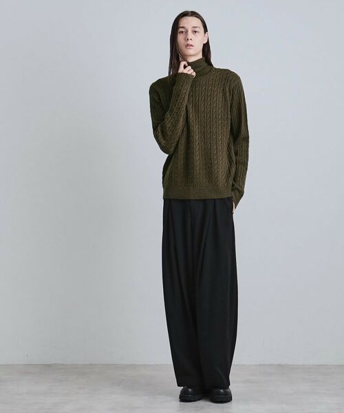 tk.TAKEO KIKUCHI / ティーケー タケオキクチ ニット・セーター | ケーブルタートルニット | 詳細11