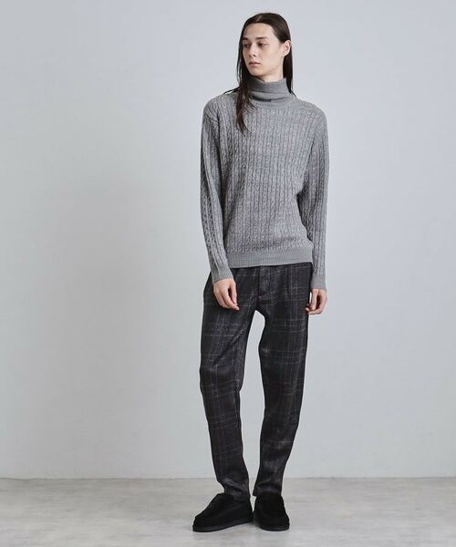 tk.TAKEO KIKUCHI / ティーケー タケオキクチ ニット・セーター | ケーブルタートルニット | 詳細15